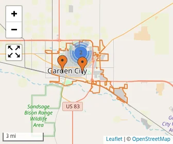 Area schools map